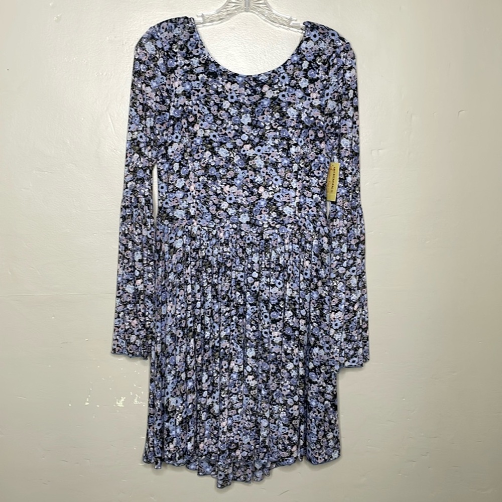 AMERICAN RAG Babydoll Dress “California Dreaming” Bell Sleeves Ditsy Floral XS